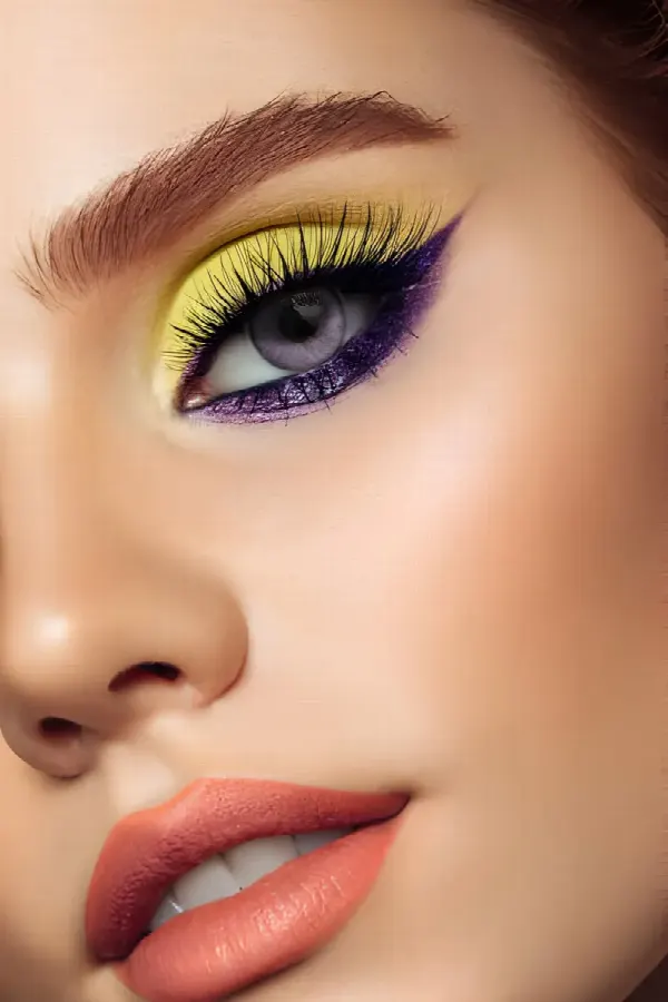 White colored contacts