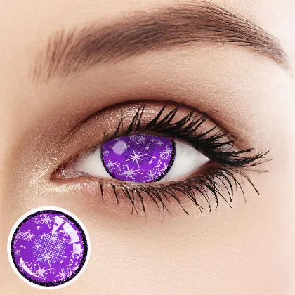 Eyeza Sparkle Violet  | 1 Year