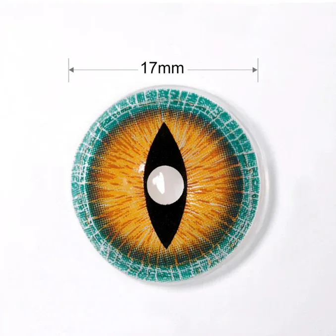 EyeLensy Brown Lizard Mini Sclera 17mm | 1 Year
