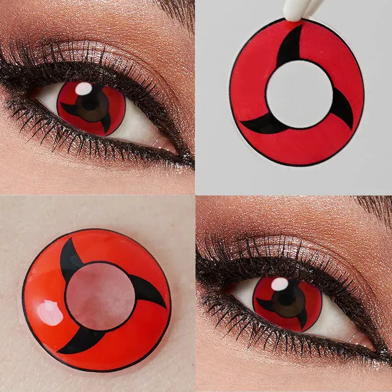 EyeLensy Mangekyo Sharingan di Itachi Uchiha Lenti a Contatto Colorate 1 Anno