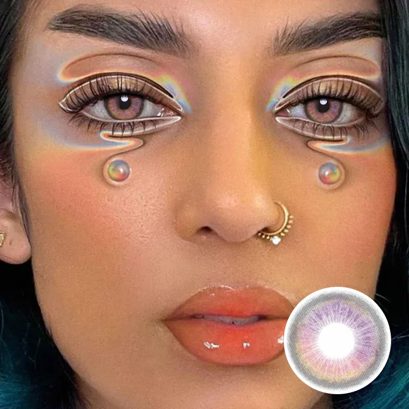 EyeLensy Puppenlila Farbige Kontaktlinsen 1 Jahr