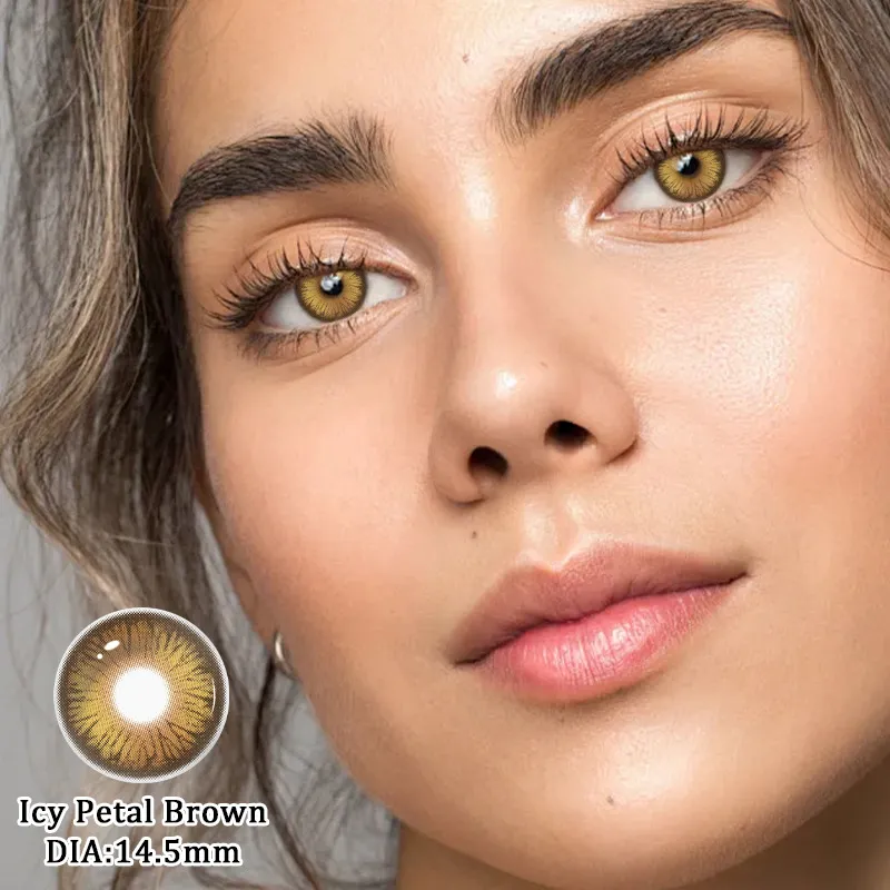 EyeLensy Icy Petal Brown | 1 Year