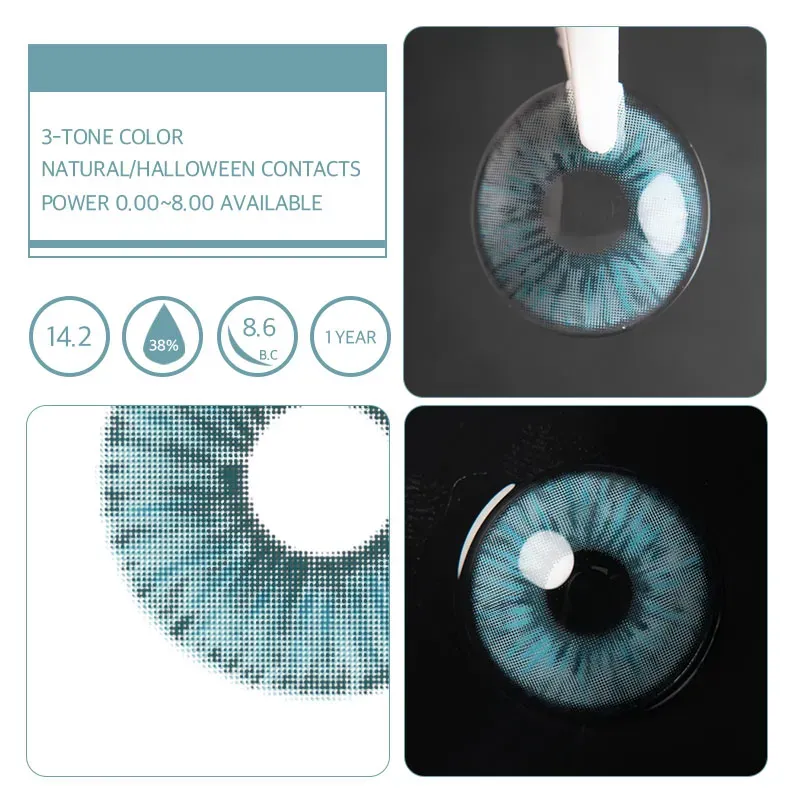 EyeLensy Angeles Blue | 1 Year