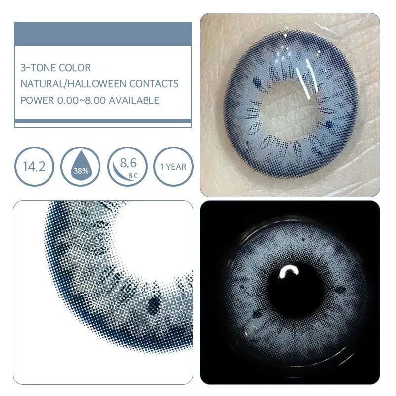 EyeLensy Stunna Meid Blauw Gekleurde Contactlenzen 1 Jaar