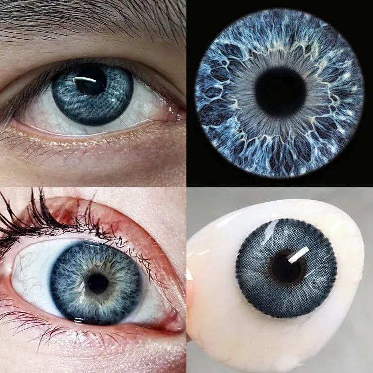 EyeLensy Siren Blå Farvede Kontaktlinser 1 År