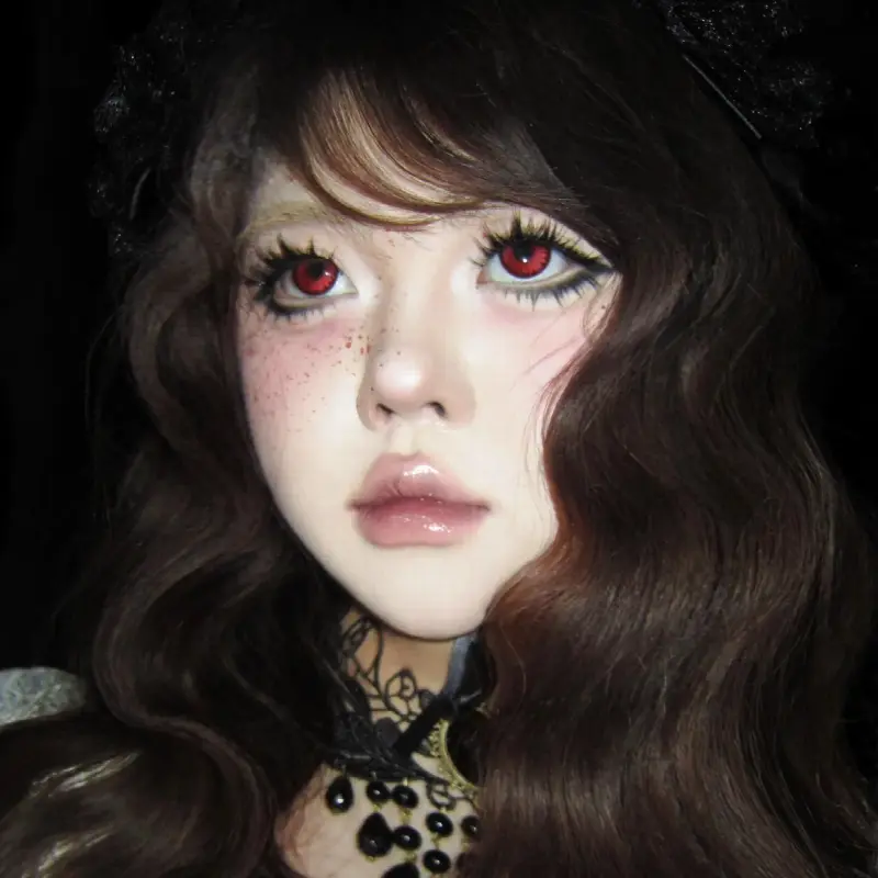 EyeLensy Icy Petal Red | 6 Months