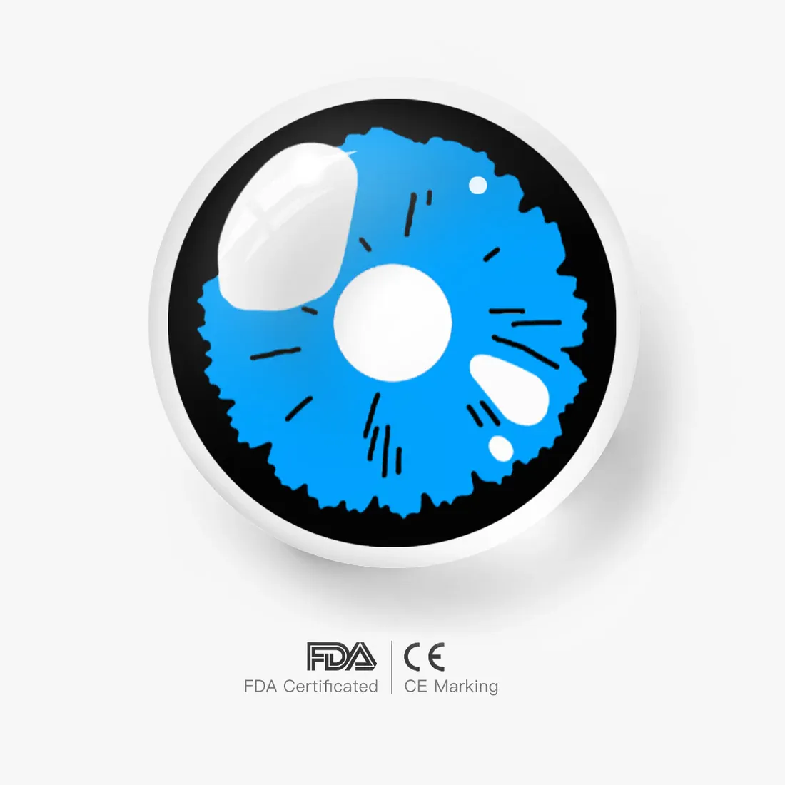 EyeLensy Black Lobelia Blue | 1 Year