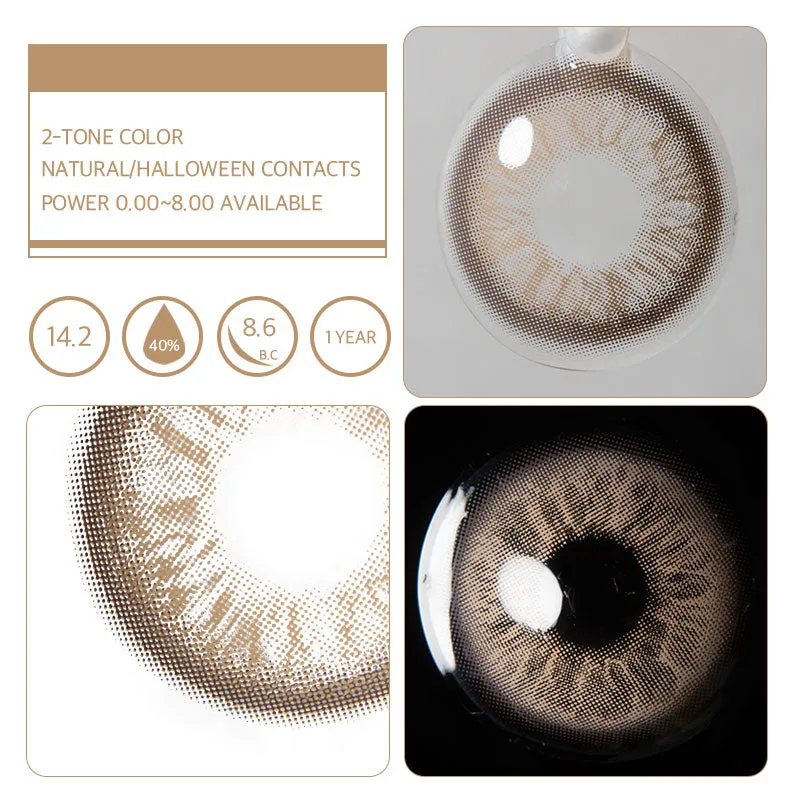 EyeLensy Unspoken Mirage Brown | 1 Year