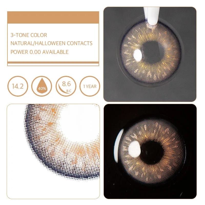 EyeLensy Moonlight Pansy Brown | 1 Year