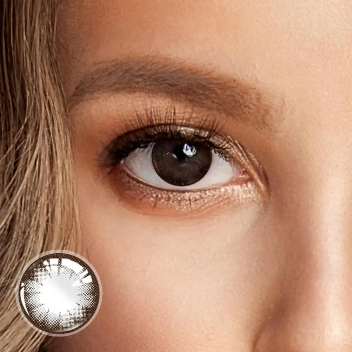 EyeLensy Marrone Occhi Grandi Lenti a Contatto Colorate 1 Anno