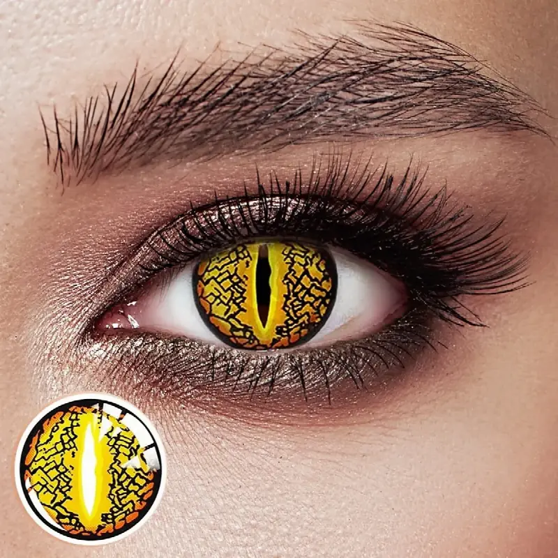 EyeLensy Lizard Eye Brown  | 1 Year