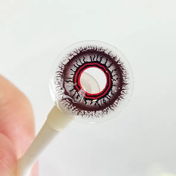 EyeLensy 스파이더 옵스큐라 레드 색렌즈 서클렌즈 1년