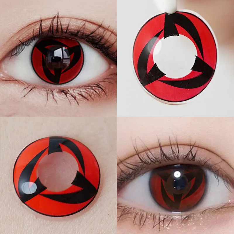 EyeLensy Mangekyo Sharingan Kakashiho Barevné Kontaktní Čočky 1 Rok