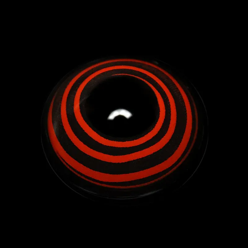 EyeLensy Black Red Spiral | 1 Year