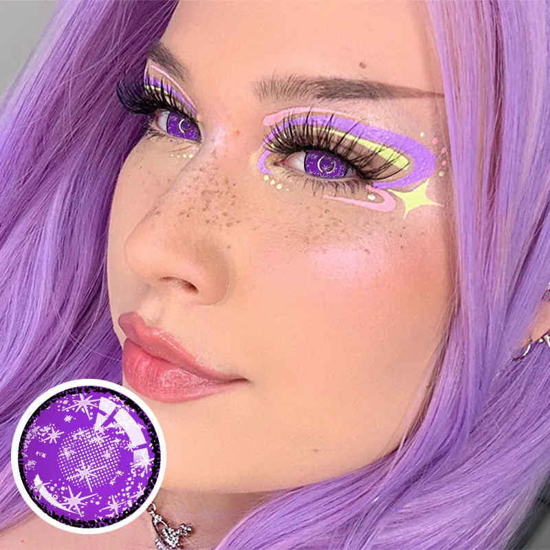 EyeLensy Sparkle Violet | 1 Year