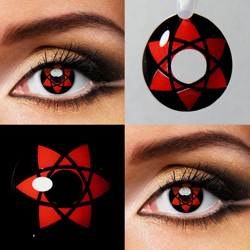 Uchiha Sasuke Sharingan Farbige Kontaktlinsen 1 Jahr
