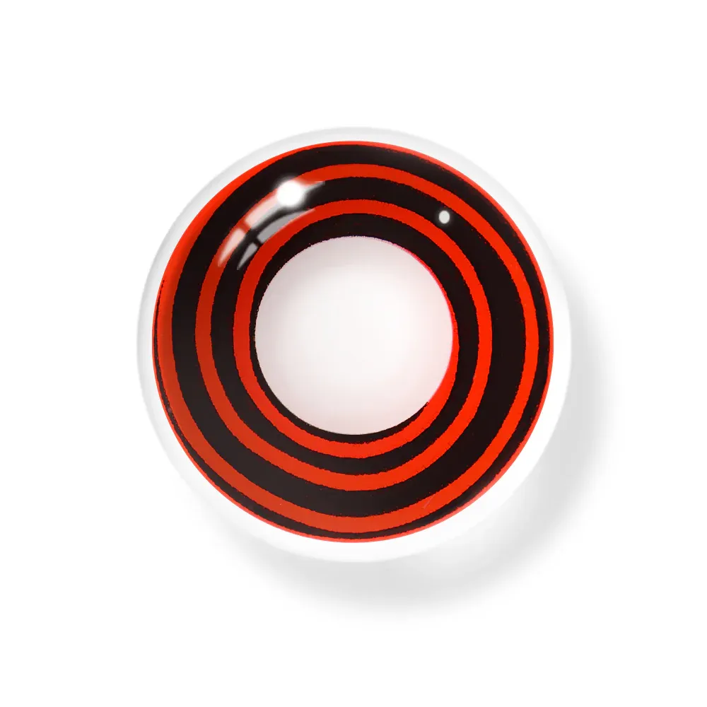 EyeLensy Black Red Spiral | 1 Year