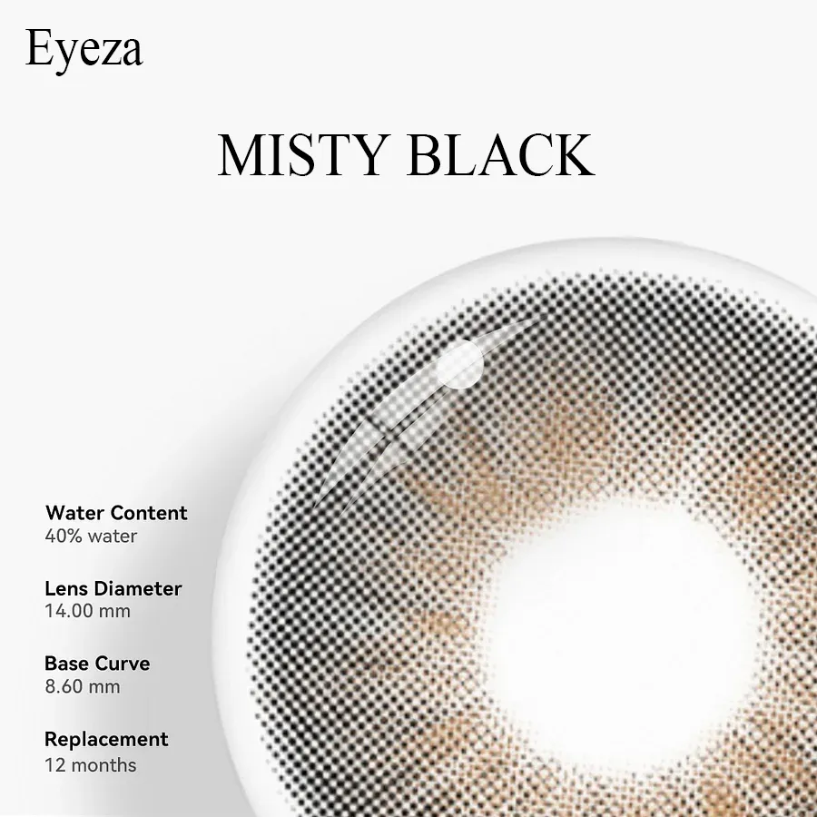 EyeLensy Misty Black | 1 Year