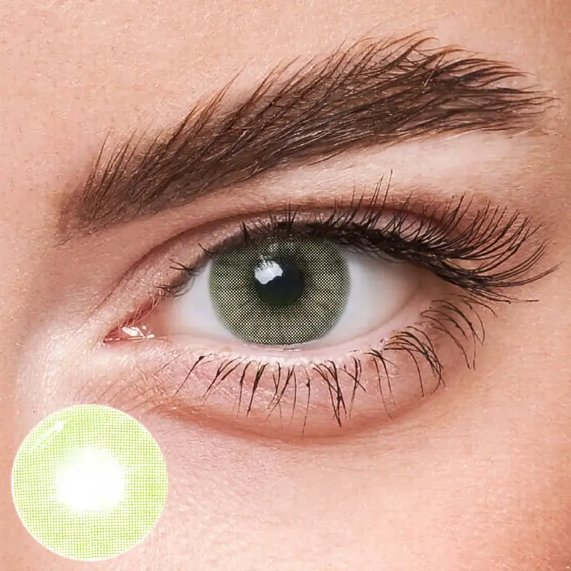 EyeLensy Polar Lights Yellow Green | 1 Year