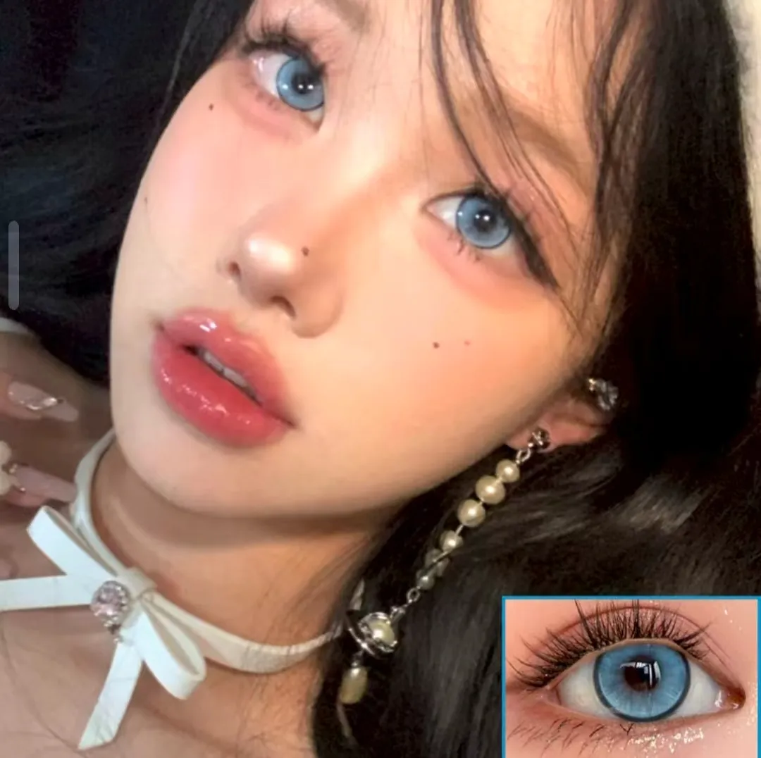 EyeLensy บอสตันน้ำเงิน คอนแทคเลนส์สี ใช้ 1 ปี