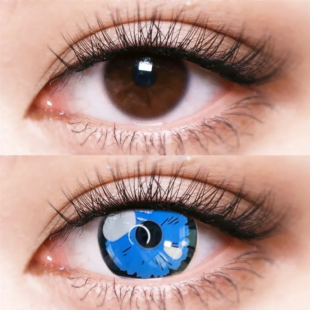 EyeLensy Black Lobelia Blue | 1 Year