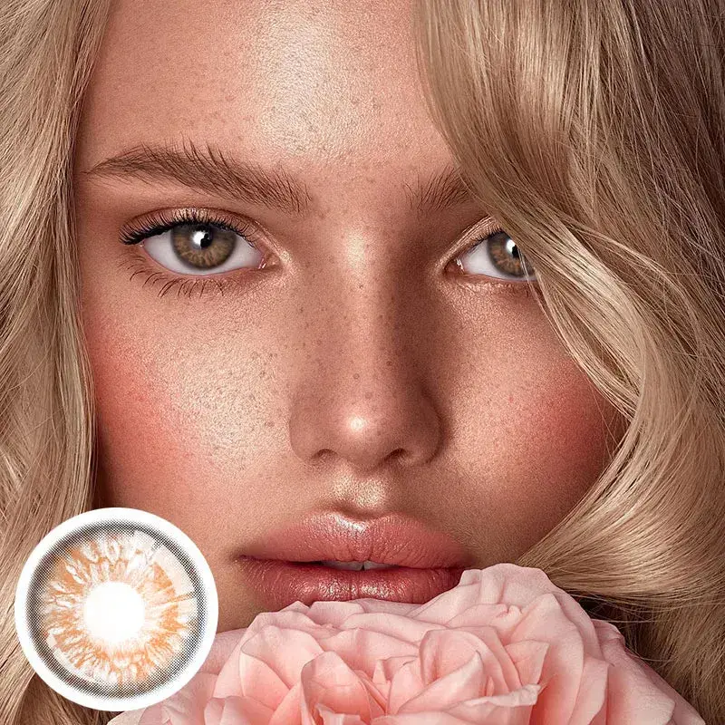 EyeLensy เลิฟ เลตเตอร์ บราวน์ คอนแทคเลนส์สี ใช้ 1 ปี