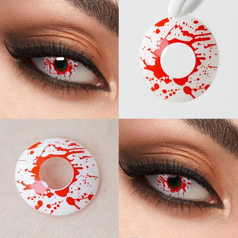 EyeLensy 화이트 블러드 색렌즈 서클렌즈 1년
