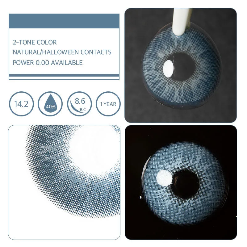 EyeLensy Zarafet Mavisi Renkli Lensler 1 Yıl