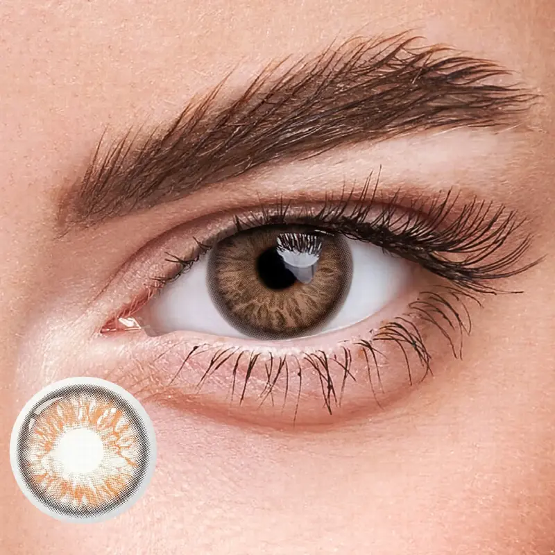 EyeLensy Love Letter Brown  | 1 Year