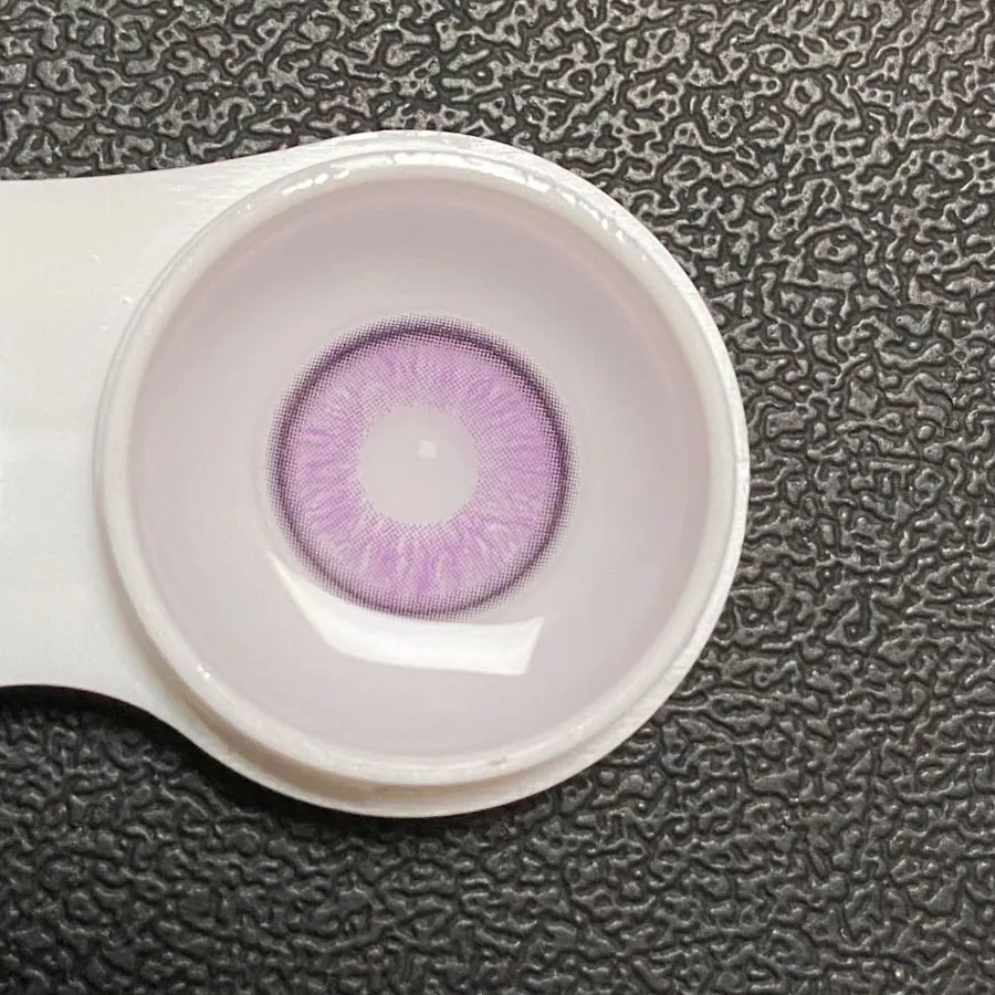 EyeLensy Obleková fialová Barevné Kontaktní Čočky 1 Rok