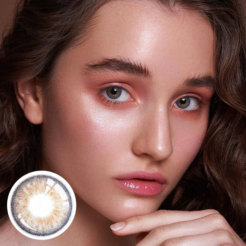EyeLensy Moonlight Pansy Brown | 1 Year
