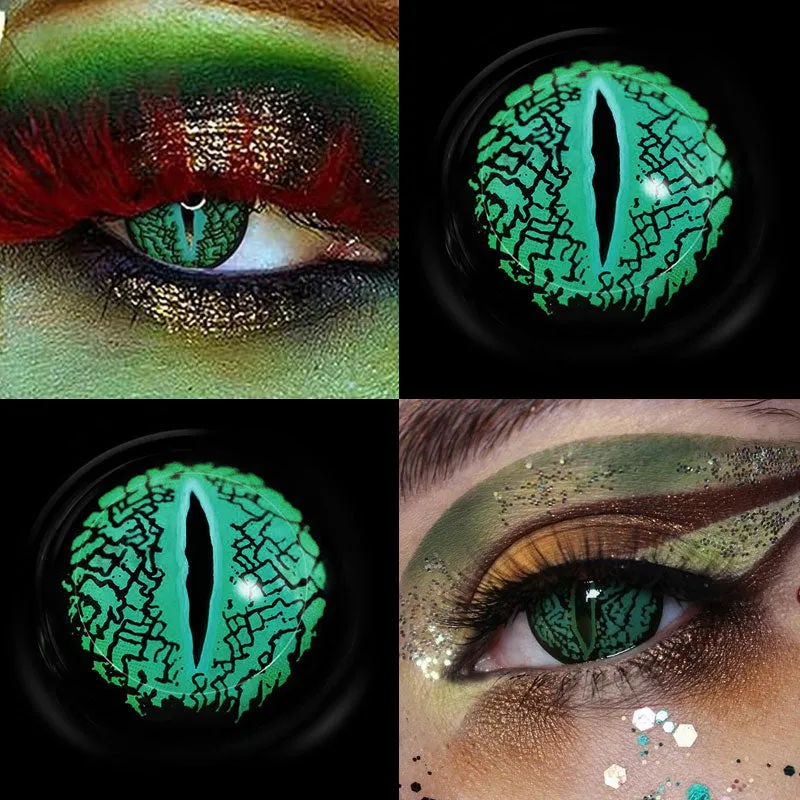 EyeLensy Lizard Eye Green | 1 Year