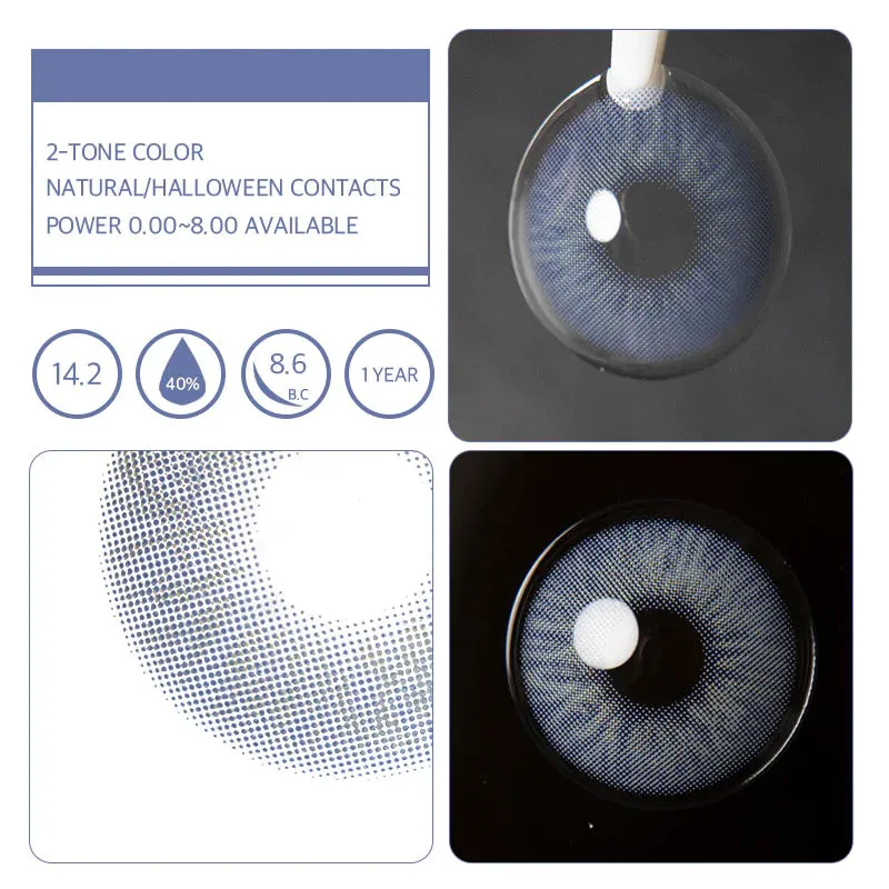 EyeLensy Queen Grey Blue | 1 Year