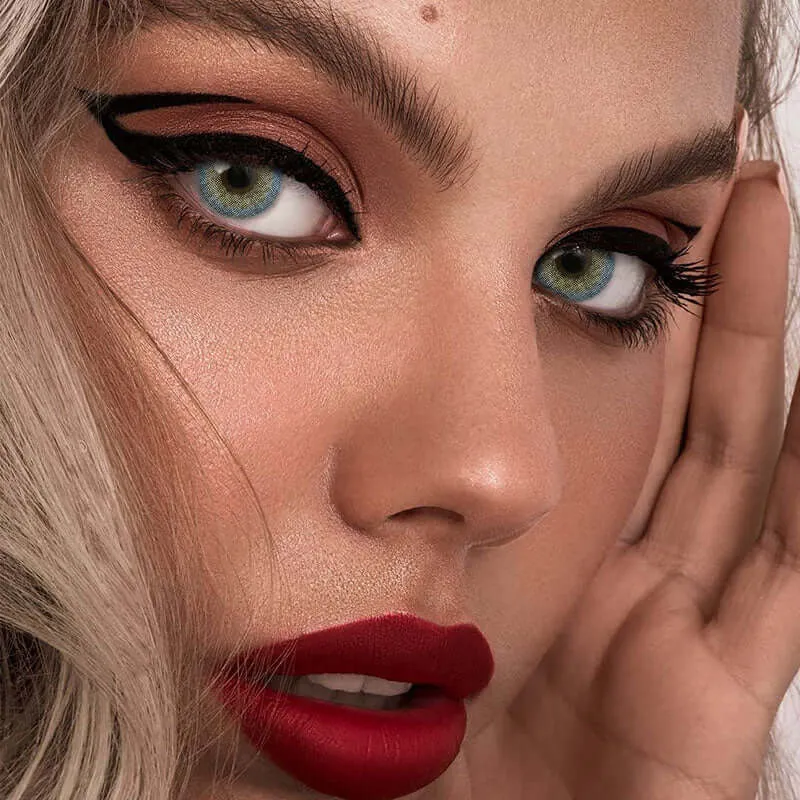 EyeLensy أضواء القطب الأزرق الرمادي عدسات لاصقة ملونة سنة واحدة
