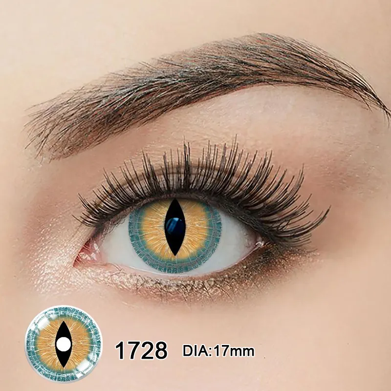 EyeLensy Brown Lizard Mini Sclera 17mm | 1 Year