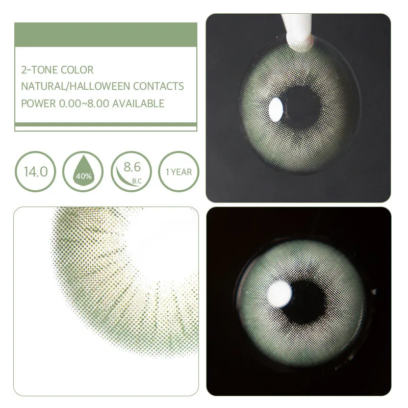 EyeLensy Rome Time Green | 1 Year