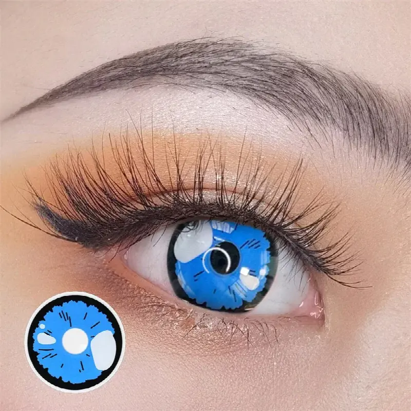 EyeLensy Black Lobelia Blue | 1 Year