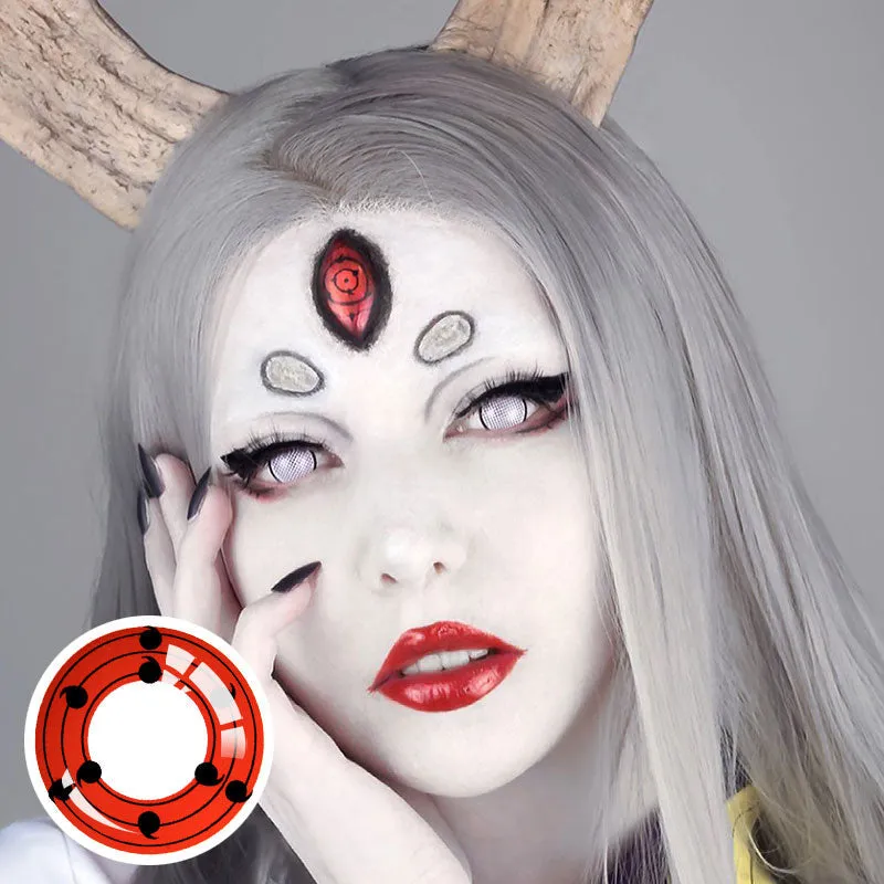 Naruto Otsutsuki Kaguyas Rinnesharingan Farvede Kontaktlinser 1 År
