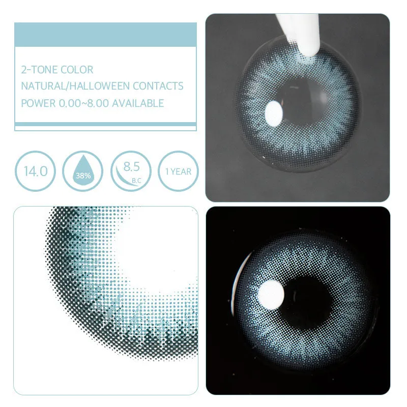 EyeLensy Divoká Modrá Barevné Kontaktní Čočky 1 Rok