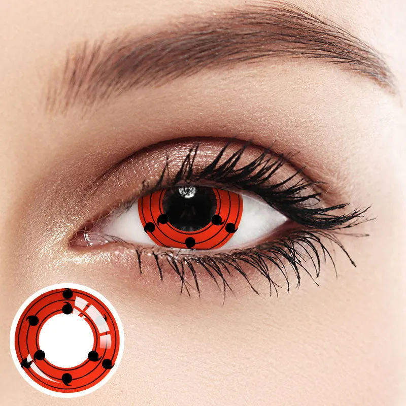 Naruto Otsutsuki Kaguyas Rinnesharingan Gekleurde Contactlenzen 1 Jaar