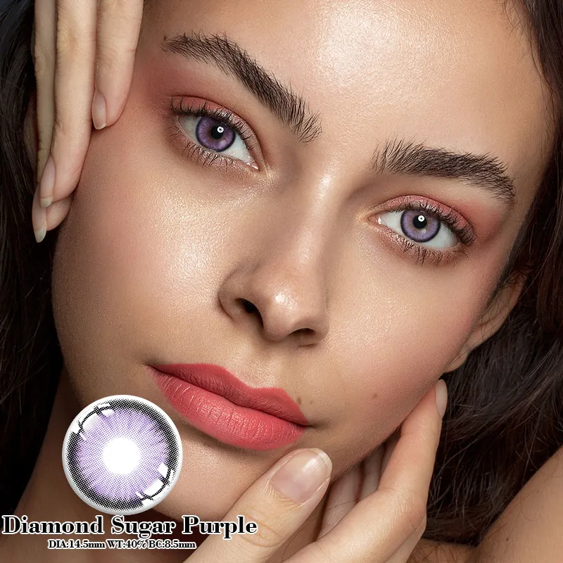 EyeLensy Diamond Sugar Purple | 1 Year