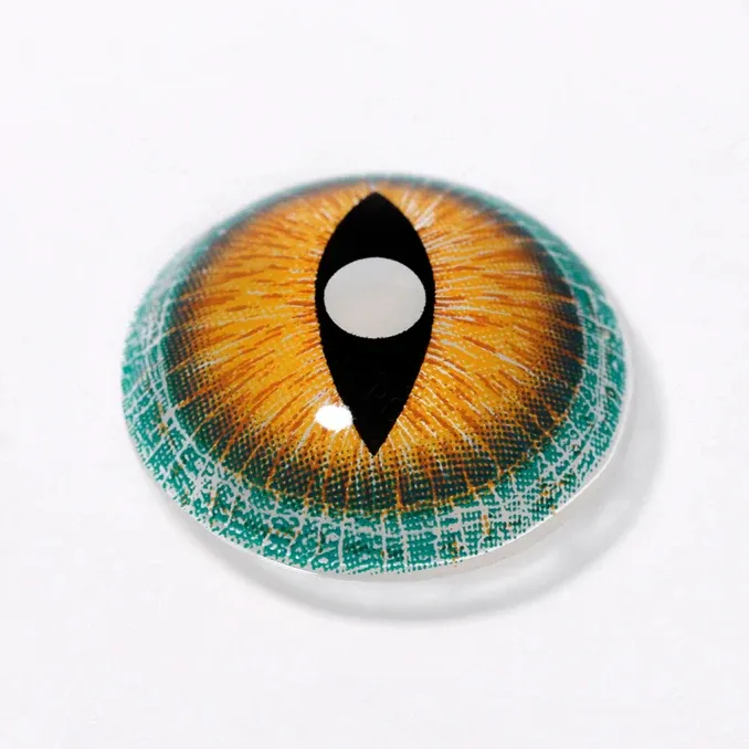EyeLensy Brown Lizard Mini Sclera 17mm | 1 Year