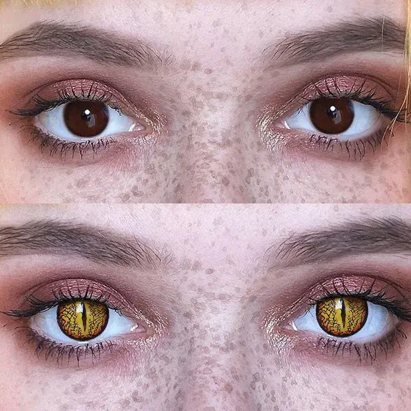 EyeLensy Lizard Eye Brown | 1 Year